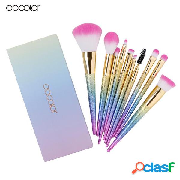 Docolor 10pcs makeup brushes set fantasy set professional