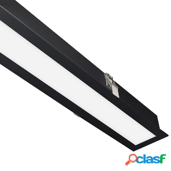 Downlight led mod 24w 120cm negro blanco cálido