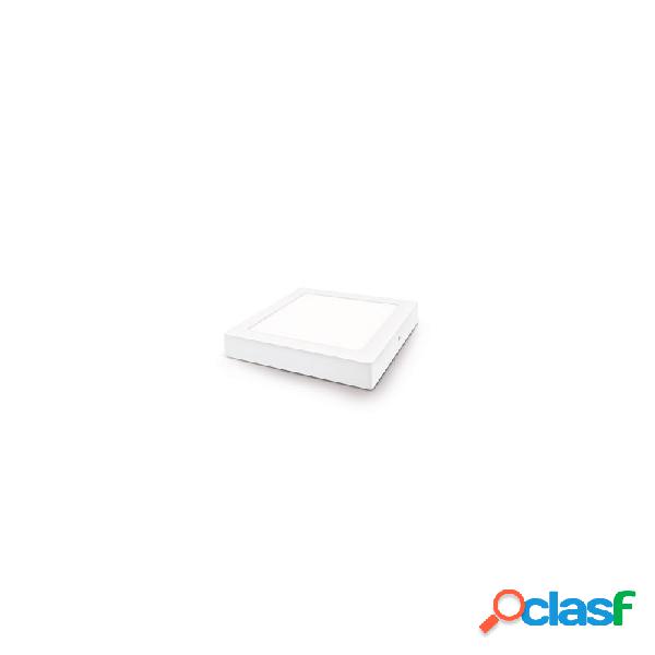Downlight led superficie cuadrado matel 24w luz natural