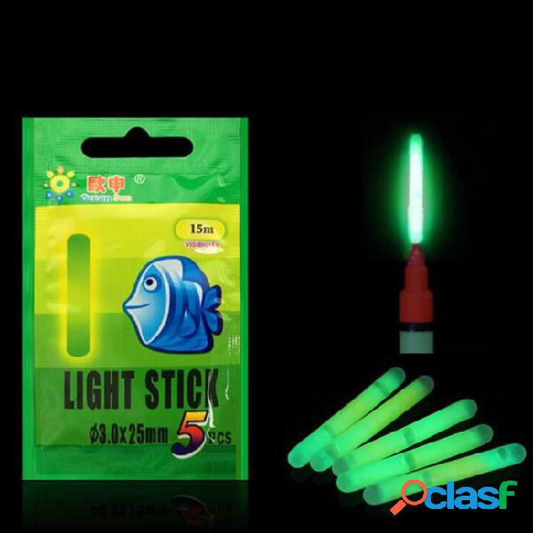 Dragonpad 5pcs/bag 3.0*25mm night fishing luminous float