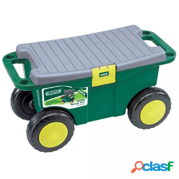 Draper Tools Carrito y asiento jardinería 56x27,2x30,4 cm