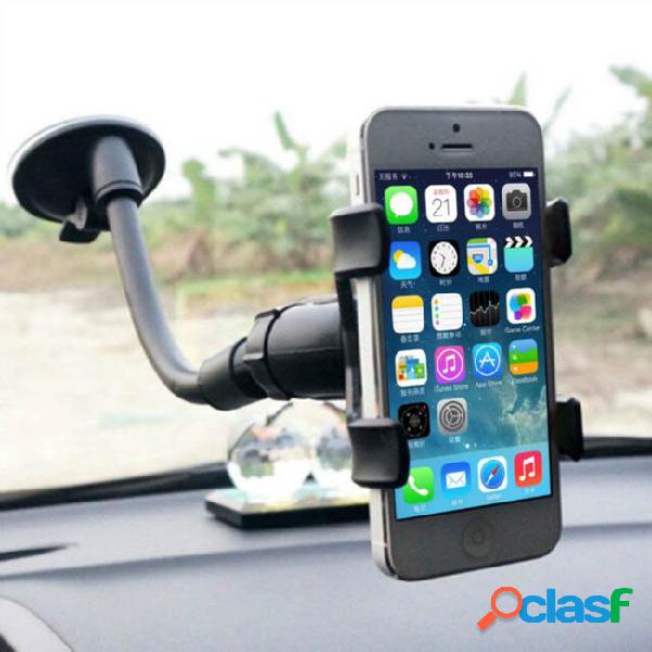 Dual clip car mount holder 360 degree car windshield mount