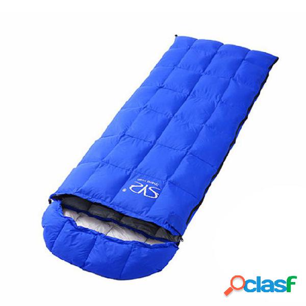 Duck down sleeping bag winter ultralight outdoor mummy down