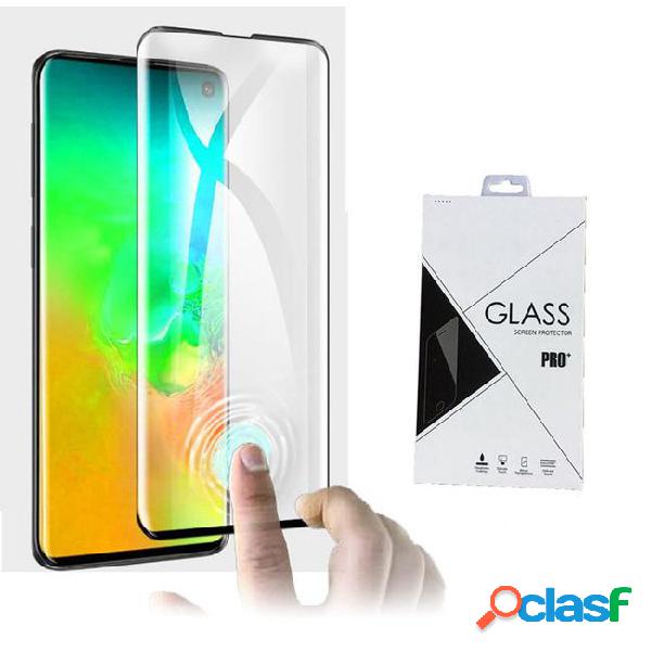 Edge glue 3d curved tempered glass screen protector for