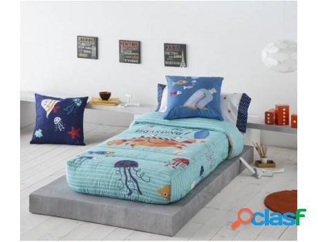 Edredón Ajustable Crabby Azul 90 cm