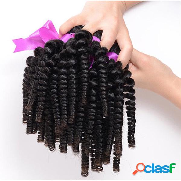 Elibess 3 bundles afro kinky curly hair spiral curl weave