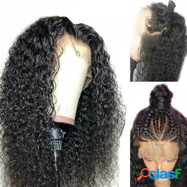 Eseewigs 13x6 lace front human hair wigs curly deep part 360