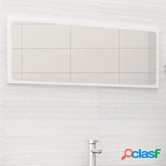 Espejo de baño madera contrachapada blanco brillo