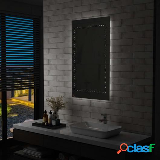 Espejo de pared de baño con LED 60x100 cm
