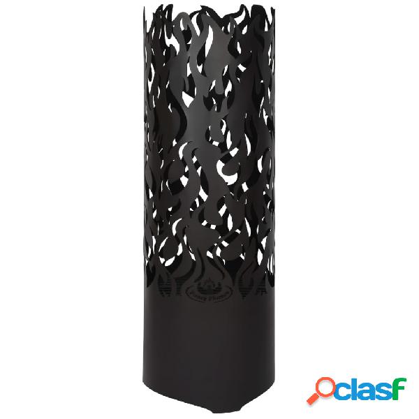 Esschert Design Brasero Flames de acero al carbono negro