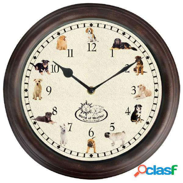 Esschert Design Reloj con sonidos de perros