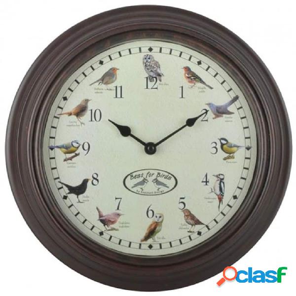 Esschert Design Reloj con sonidos de pájaros