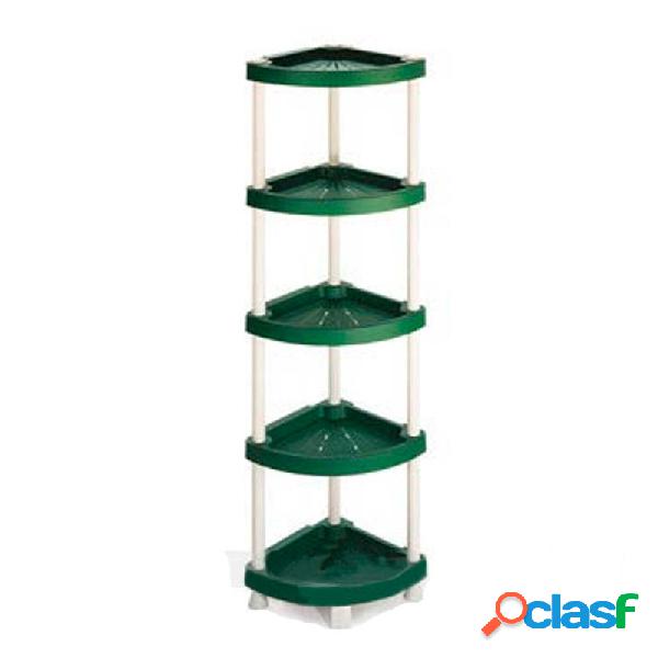 Estanteria de resina terry angular 5 estantes