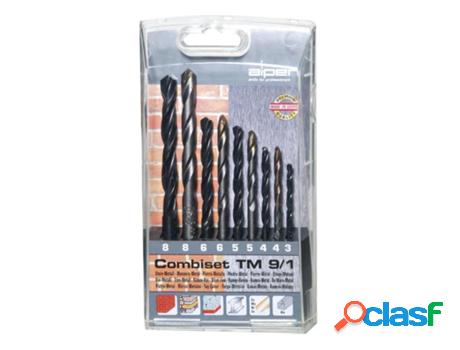 Estuche brocas alpen hss / widia 9 piezas