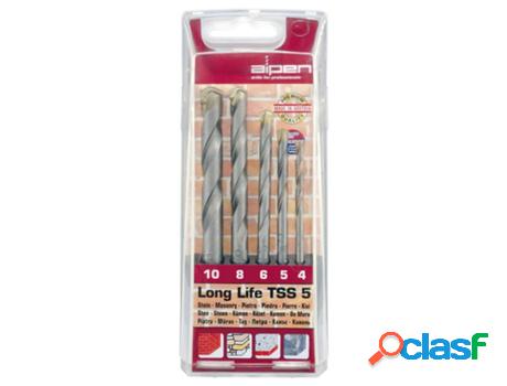 Estuche brocas alpen widia long life 5 piezas