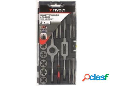 Estuche machos y cojinetes 21p