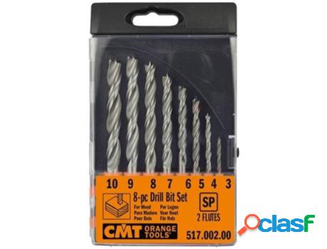 Estuches de 8 Brocas Helicoidales CMT ORANGE TOOLS Hss Z=2 -