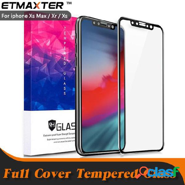 Etmaxter for iphone x xs plus xr 6.1 6.5 inch full cover