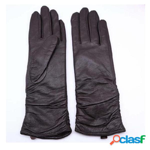 Europe and the united states long sheepskin gloves in winter