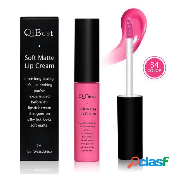Explosive qibest34 color matte non stained cup lip gloss