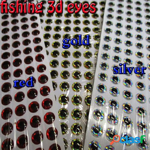 Eye 2015new fishing 3d eyes size:3mm--12mm each color 267pcs