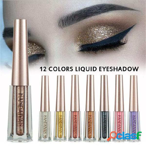 Eye makeup handaiyan liquid eyeshadow shimmer 12colors
