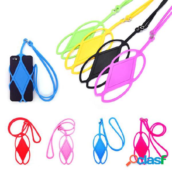 Factory direct wholesale silicone lanyard smart phone card