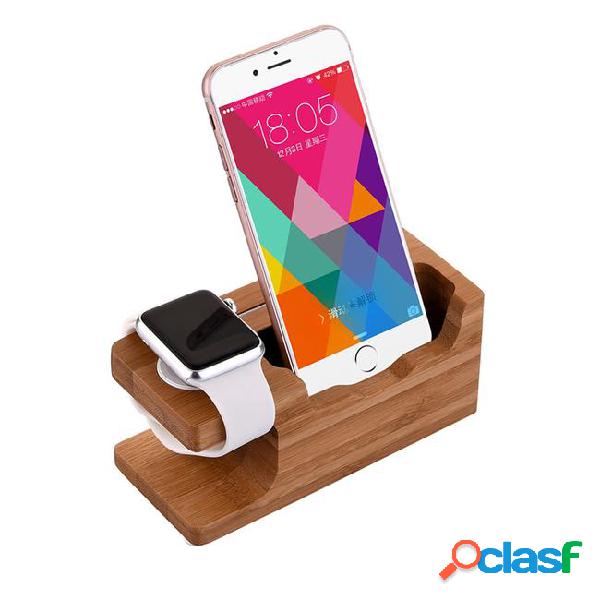 Factory price bamboo lazy holder cell phone table desktop