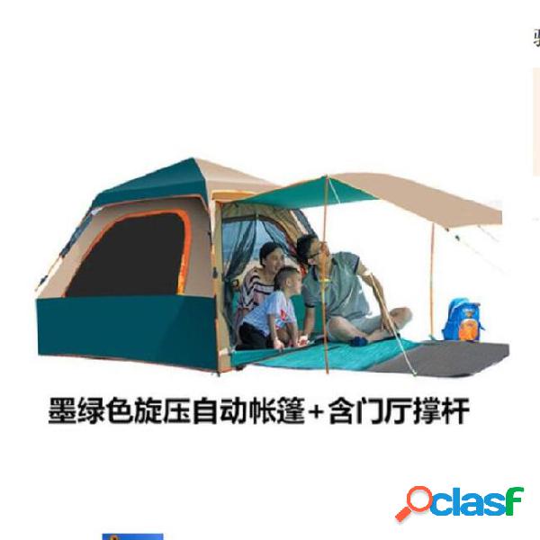 Family automatic camping tent for outdoor 3-4person one