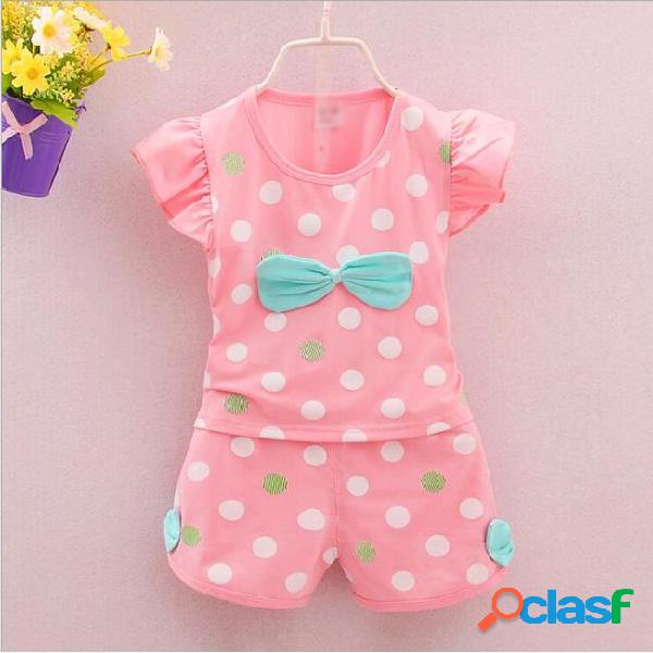 Fashion brand summer infant baby girls clothes sports lovely