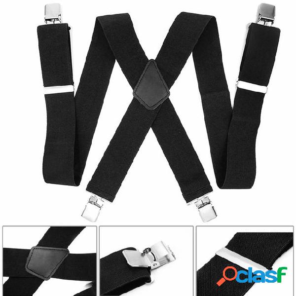 Fashion elastic adjustable trouser braces 5cm wide