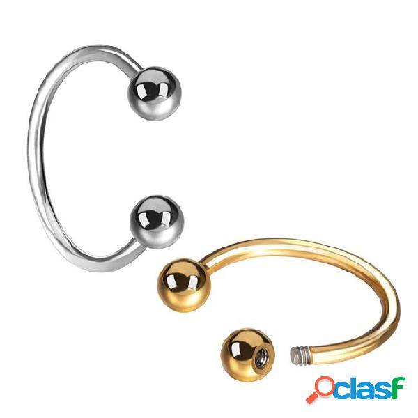Fashion horseshoe barbell nose ring surgical stainelss steel