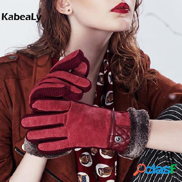 Fashion lover gloves winter windproof waterproof warm women