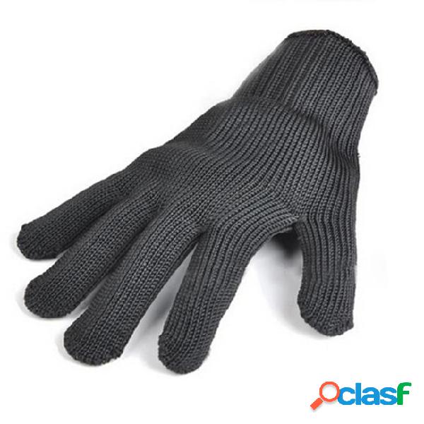 Fashion men female gloves solid accessories black stainless