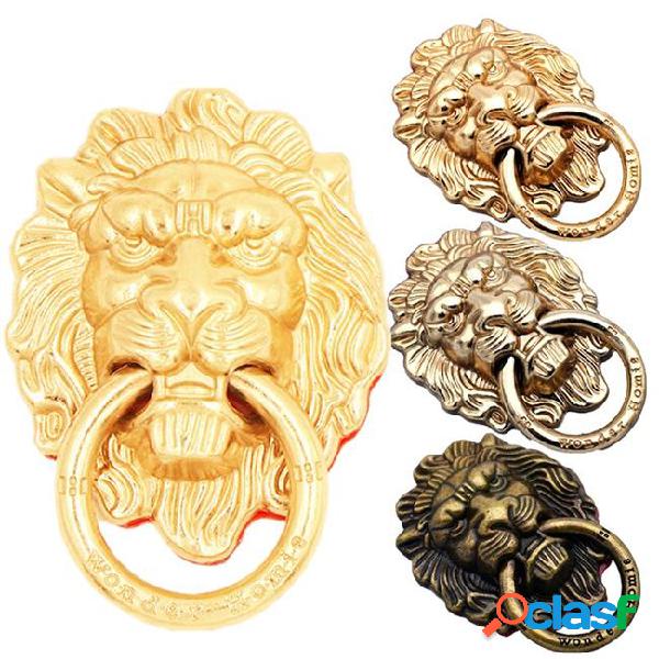 Fashion metal cool animal lion finger ring phone stand