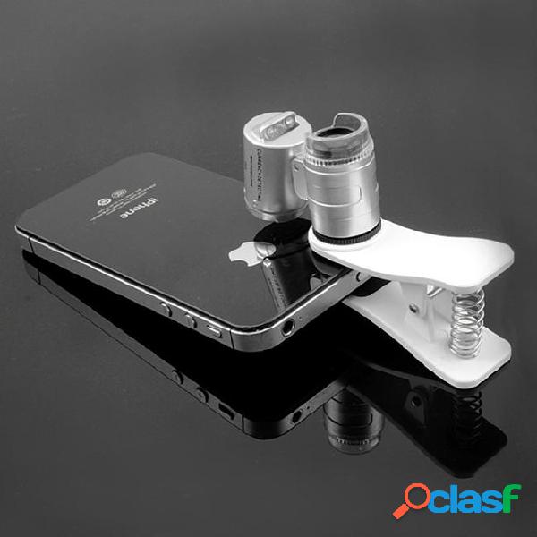 Fashion mini money tester 60x pocket microscope magnifier