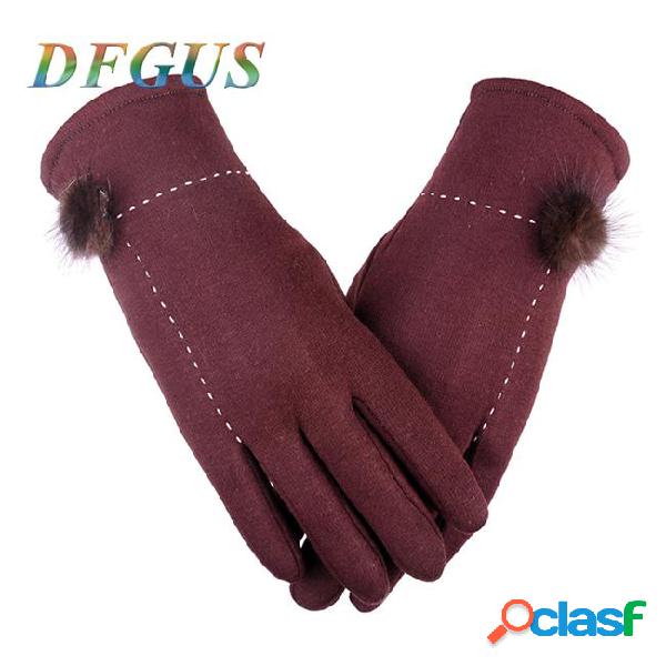 Fashion women's winter gloves mittens touch screen fashion