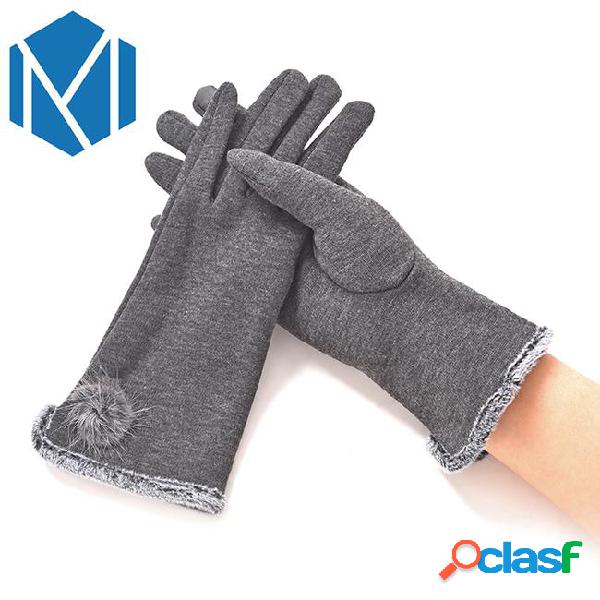 Female winter plush thicken gloves elegant women's warm