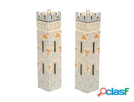 Figuras de Acción PAPO (Madera - Beige - 26.6 x 5.8 x 5.8