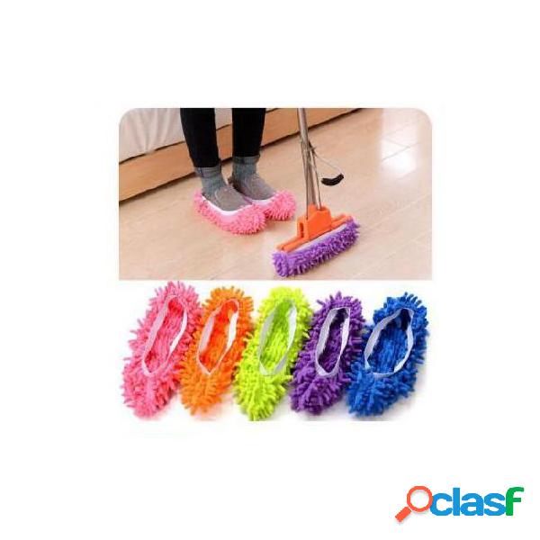 Floor dust cleaning slipper microfiber mop lazy overshoes