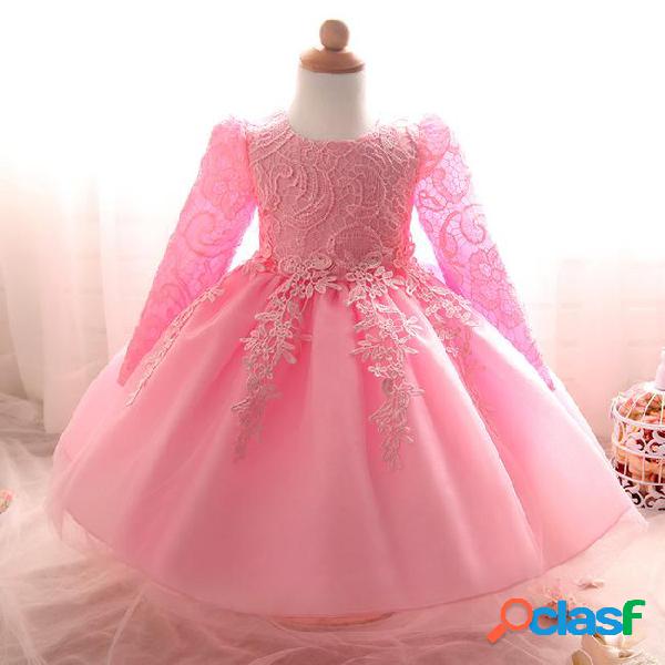 Flower girl dresses kids baby girls clothes first communion