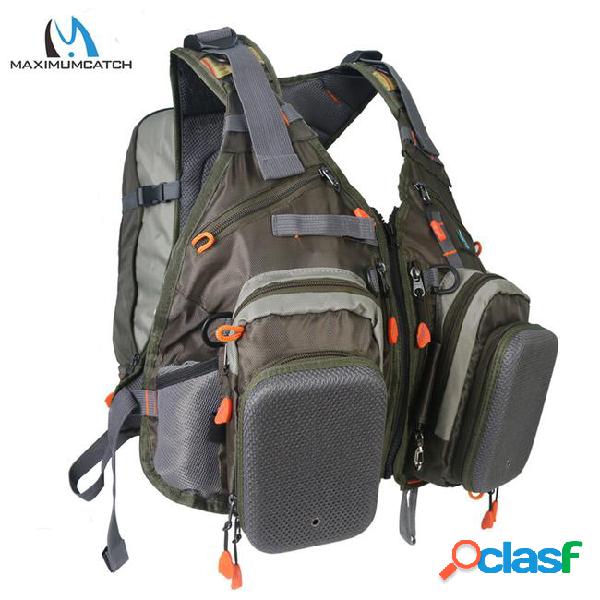 Fly vest maximumcatch mesh fly fishing vest backpack with
