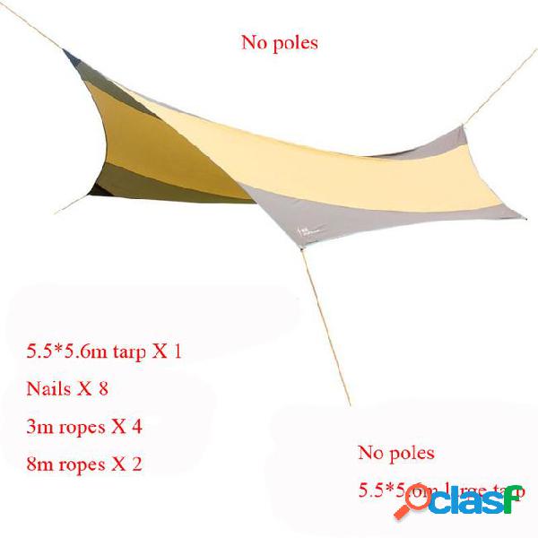 Flytop large tarp without poles 3colors for choose!high