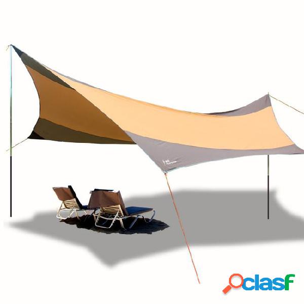 Flytop ultralarge 550*560cm 5-6 person iron poles sun