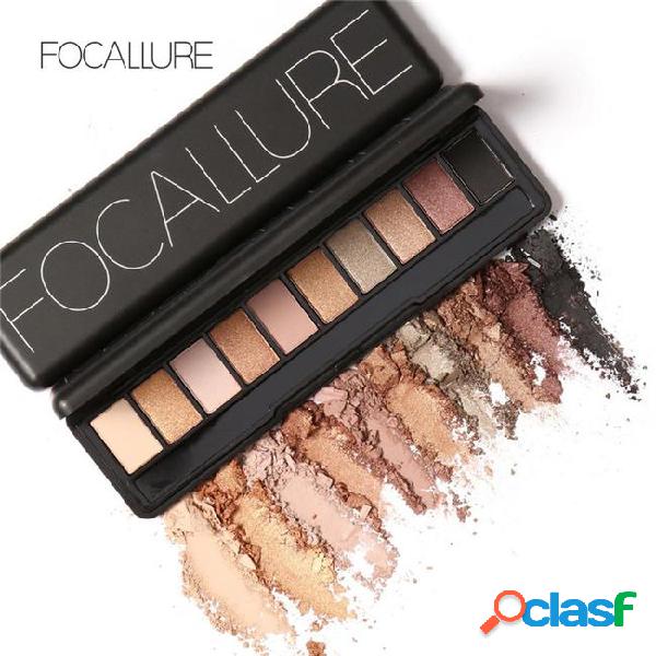 Focallure 10pcs makeup palette natural eye makeup light eye