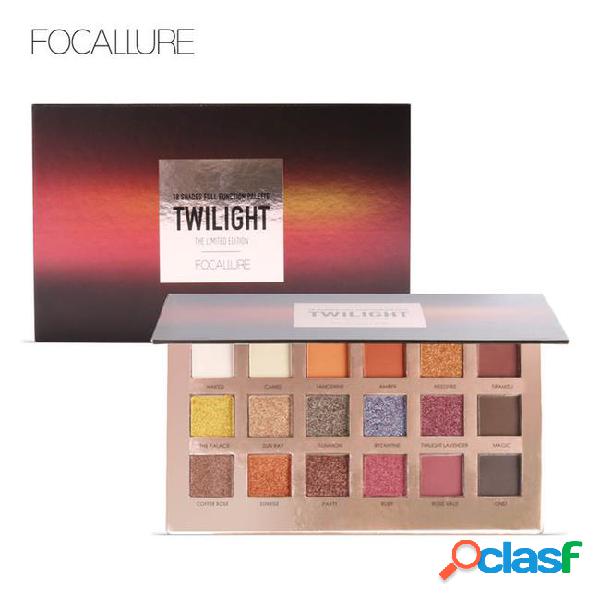 Focallure 18pcs highly pigmented glitter eye shadow flash
