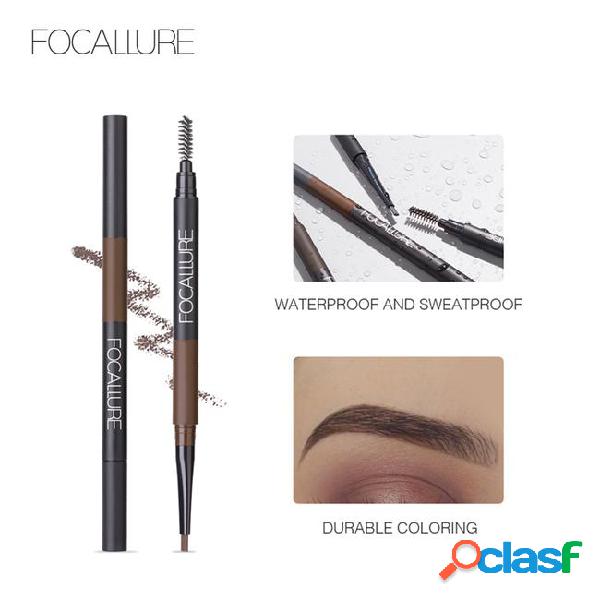 Focallure 1pcs eyebrow pencil 3 in 1 auto brow pen for brow