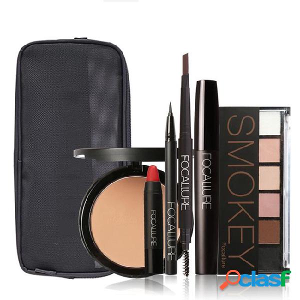 Focallure 6 pcs makeup kits with an exquisit makeup bag in