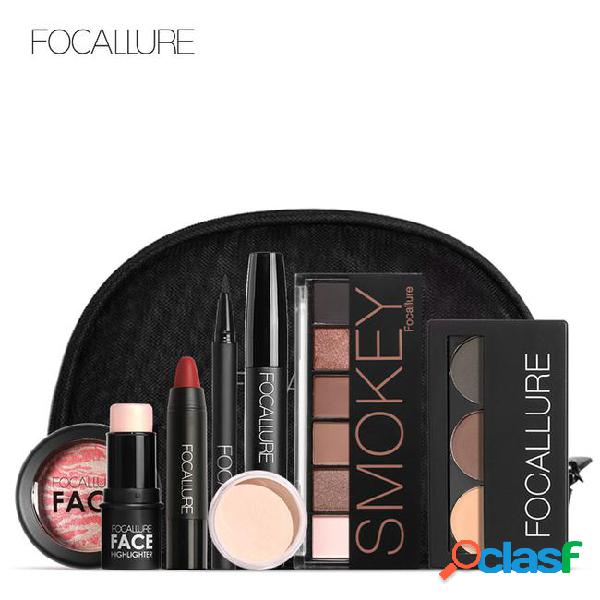 Focallure 8 pcs makup tool kit must have cosmetics including
