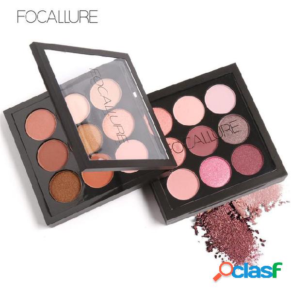 Focallure 9 colors eyeshadow palette glamorous eye shadow